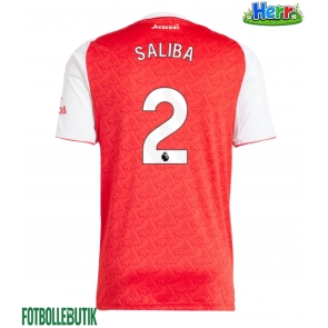 Arsenal William Saliba #2 Hemmatröja 2025-26 Kortärmad